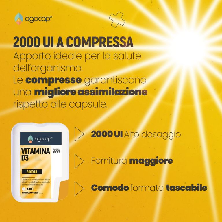 Shopapotheke Agocap - Vitamin D3 2000 Ui Knochen Und Immunsystem