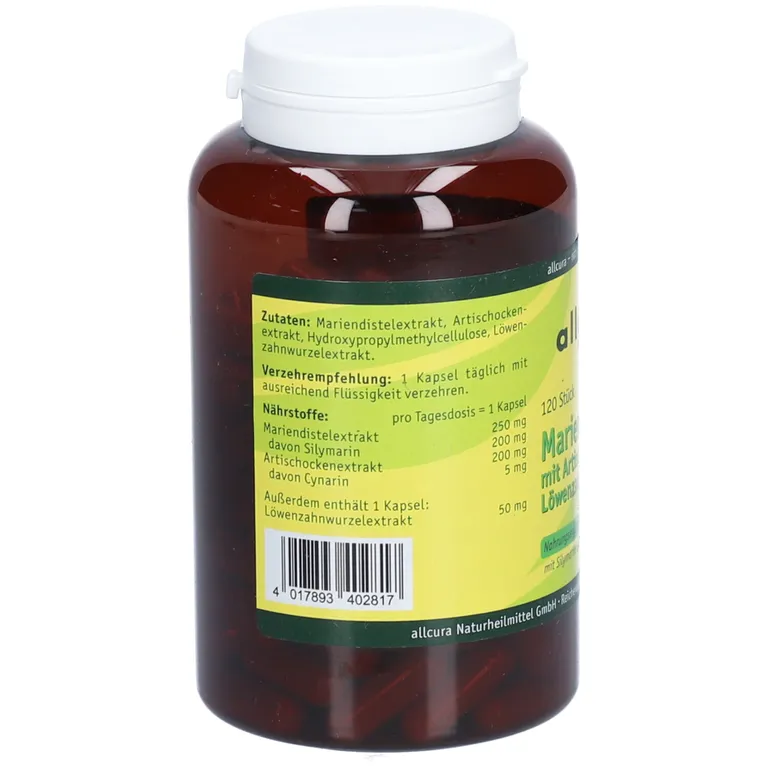 Shopapotheke Allcura Mariendistel Mit Artischocke Und Löwenzahn