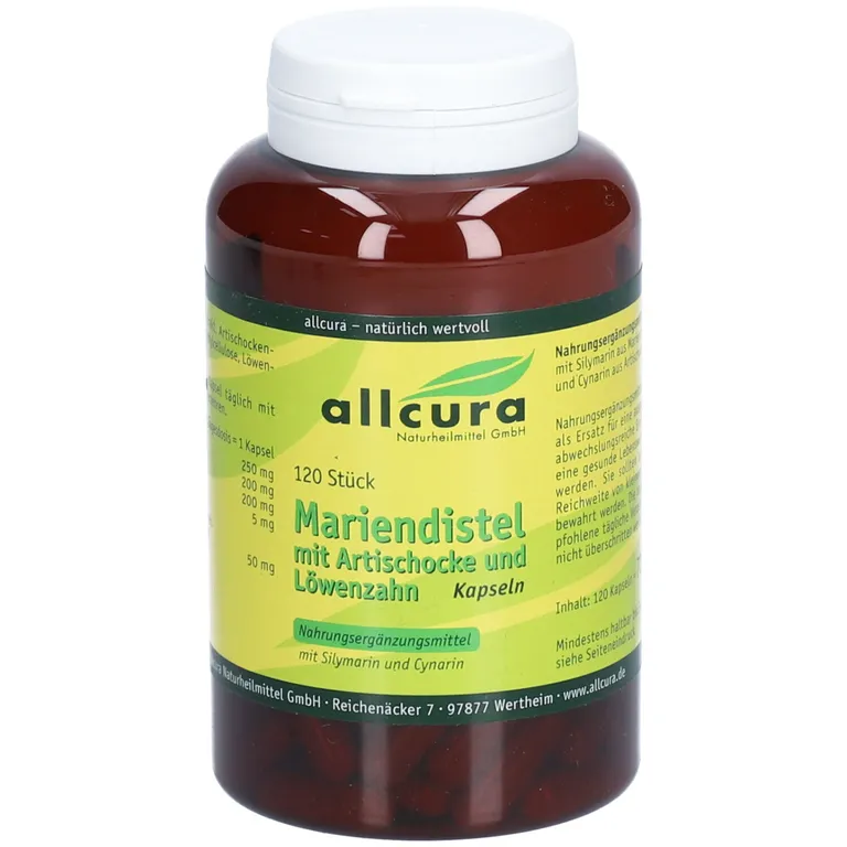 shopapotheke allcura Mariendistel mit Artischocke und Löwenzahn