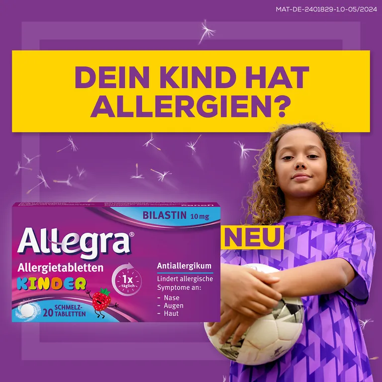 Shopapotheke Allegra® Allergietabletten Für Kinder – Schmelztabletten 20 St