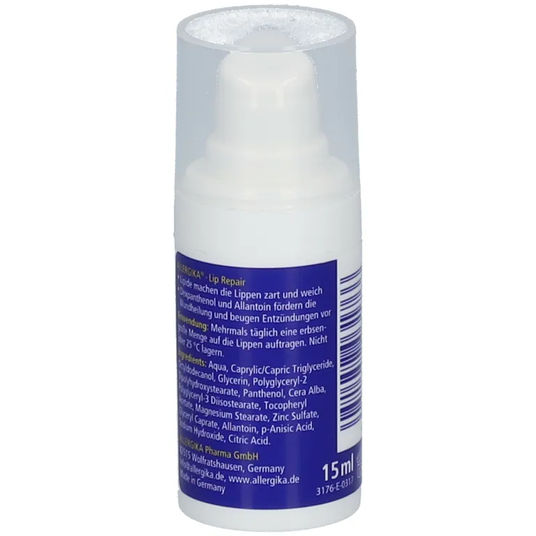 Shopapotheke ALLERGIKA® Lip Repair - Regenerierende Intensiv Schützende Pflege Mit Dexpanthenol Bei Trockenen Aufgesprungenen Lippen Und Eingerissenen Mundwinkeln