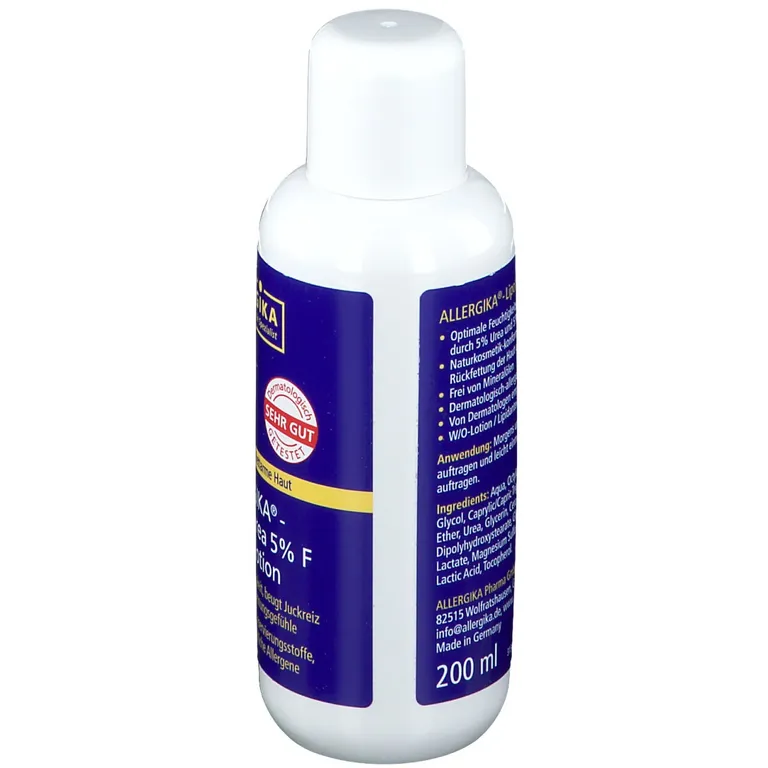 Shopapotheke ALLERGIKA® Lipolotio Urea 5% F - Feuchtigkeitsspendende Rückfettende Körperpflege Bei Sehr Trockener Gespannter Und Schuppiger Haut Xerosis Oder Diabetes