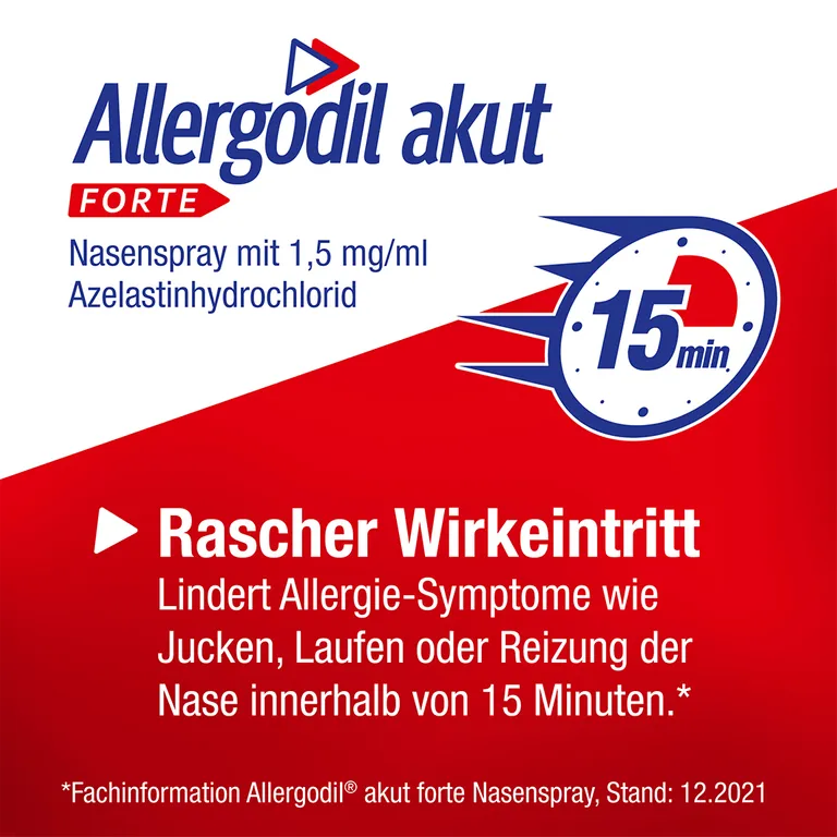 Shopapotheke Allergodil® Akut FORTE Nasenspray: Azelastin Spray Gegen Heuschnupfen & Nicht-saisonale Allergische Rhinitis 1 5 Mg/1 Ml Lösung - Jetzt 10% Mit Dem Code Cooper10 Sparen*