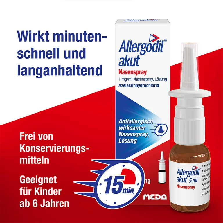 Shopapotheke Allergodil® Akut Nasenspray: Azelastin Spray Gegen Heuschnupfen & Nicht-saisonale Allergische Rhinitis - Jetzt 10% Mit Dem Code Cooper10 Sparen*