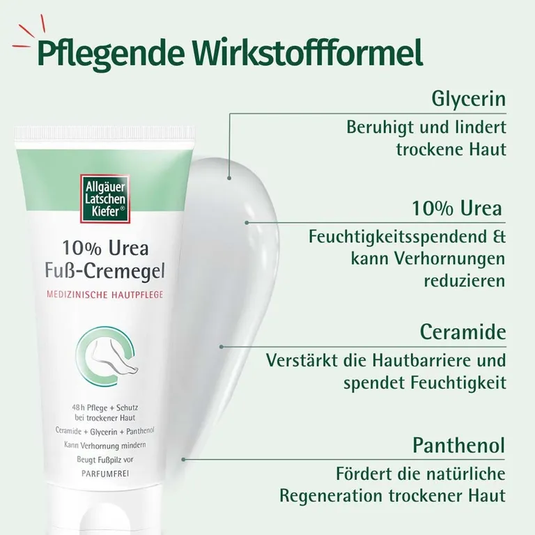 Shopapotheke Allgäuer Latschenkiefer 10 % Urea Fuß-Cremegel