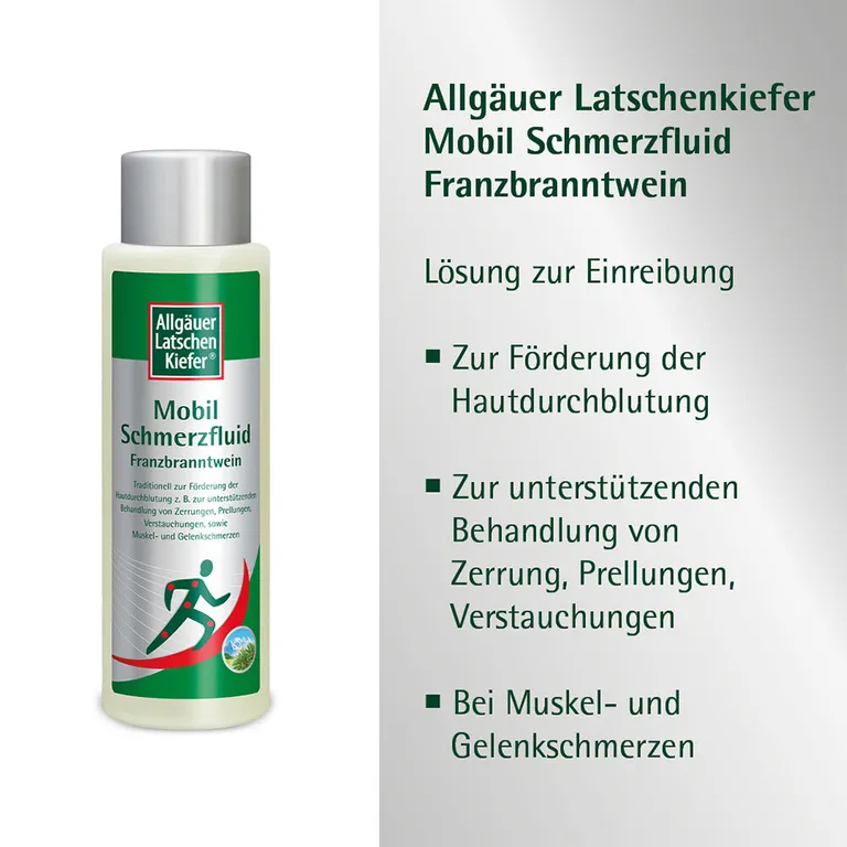 Shopapotheke Allgäuer Latschenkiefer® Mobil Schmerzfluid Franzbranntwein
