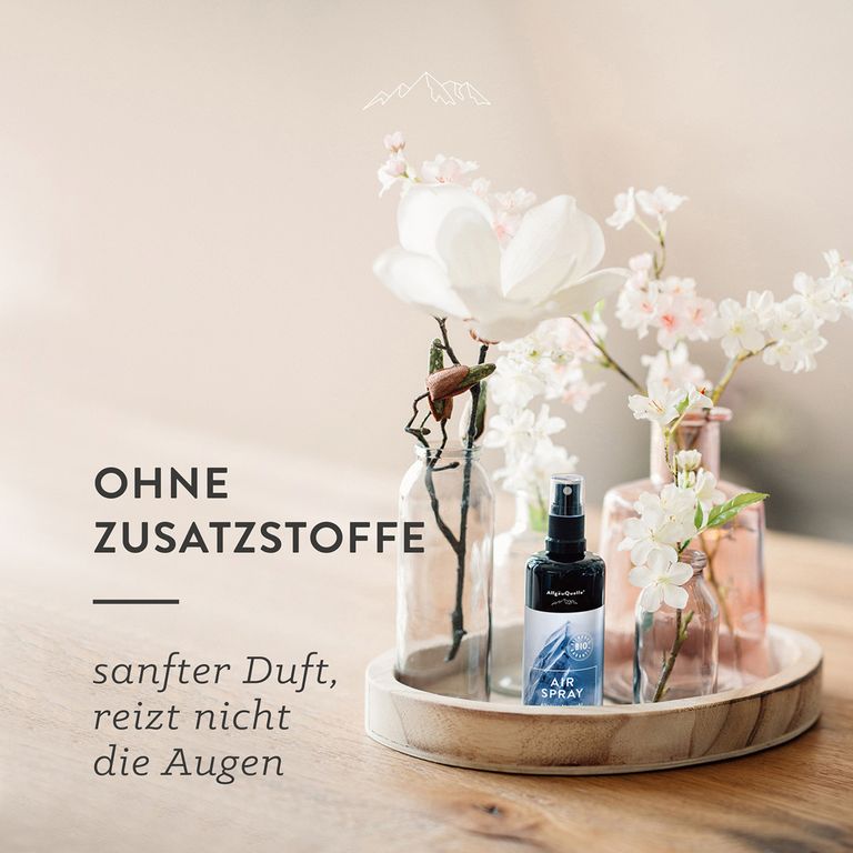 Shopapotheke AllgäuQuelle Bio Raumspray-Set 100% Bio-Duftölen Inkl. Bio-Zirben-Säckchen Raumduft Raumerfrischer