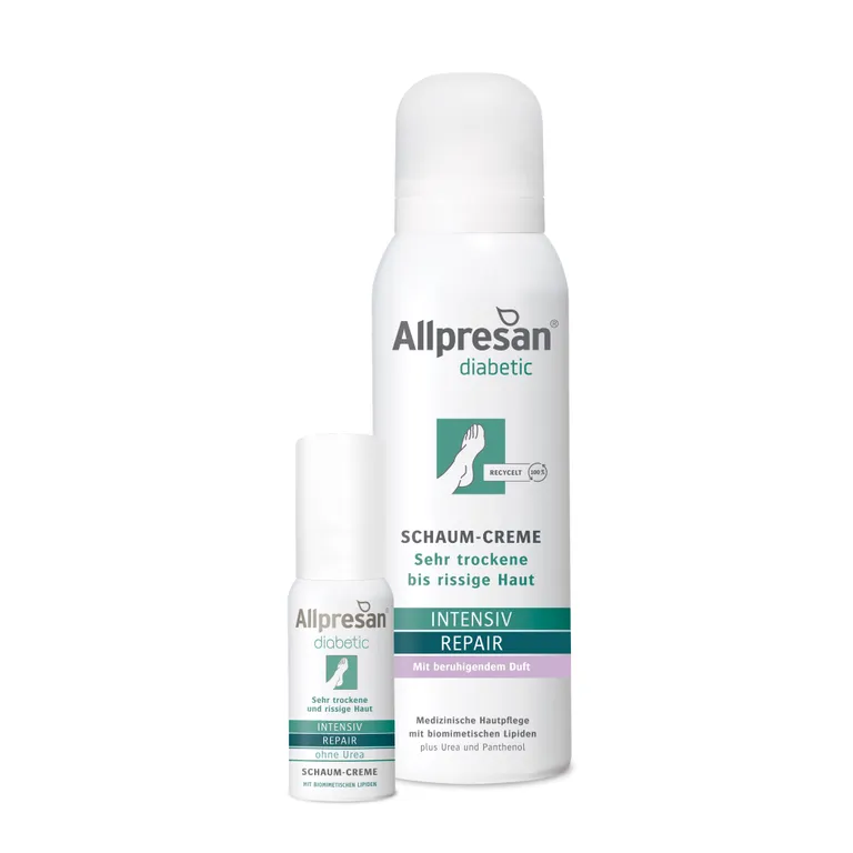 shopapotheke Allpresan diabetic INTENSIV + REPAIR Schaum-Creme mit Urea