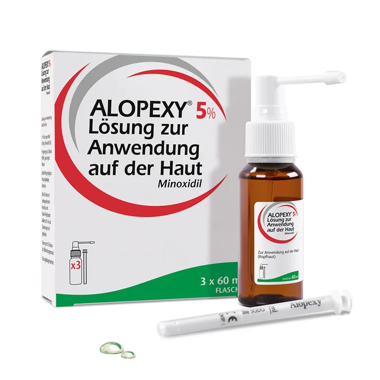 shopapotheke ALOPEXY 5% Lösung zur Anwendung auf der Haut 3X60 ml gegen anlagebedingten Haarausfall