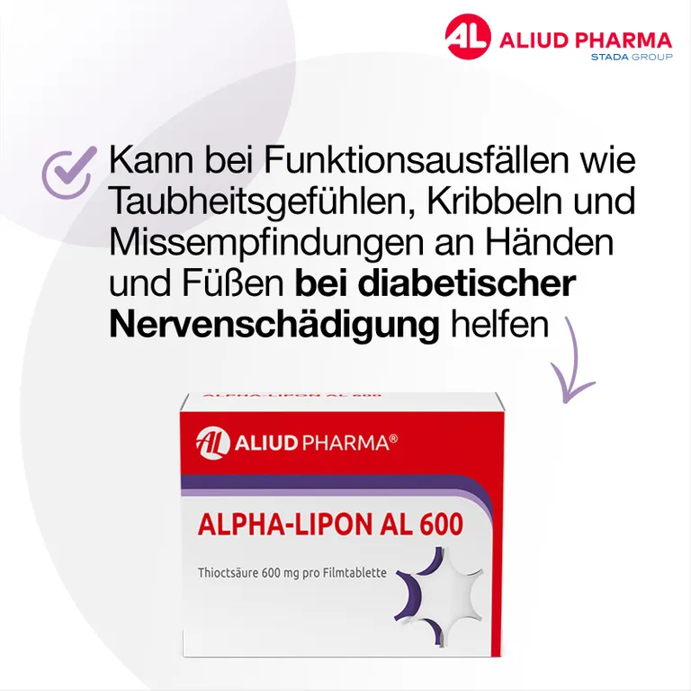 Shopapotheke Alpha-Lipon AL 600 Für Missempfindungen Bei Diabetischer Nervenbeschädigung