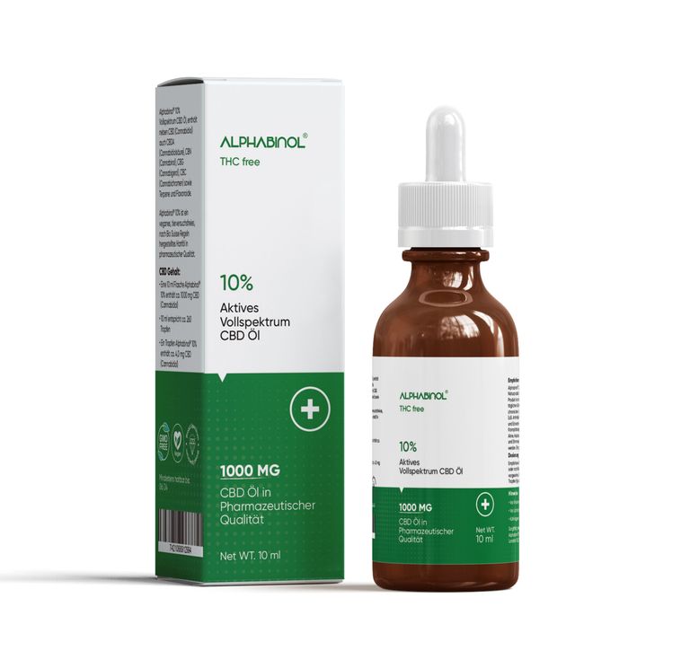 shopapotheke ALPHABINOL® - 10% THC-frei Premium Vollspektrum CBD Öl