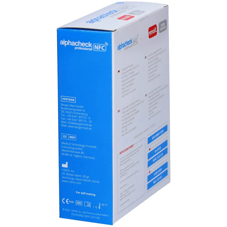 Shopapotheke ALPHACHECK® Professional Blutzuckermessgerät Mmol/l Kombipack