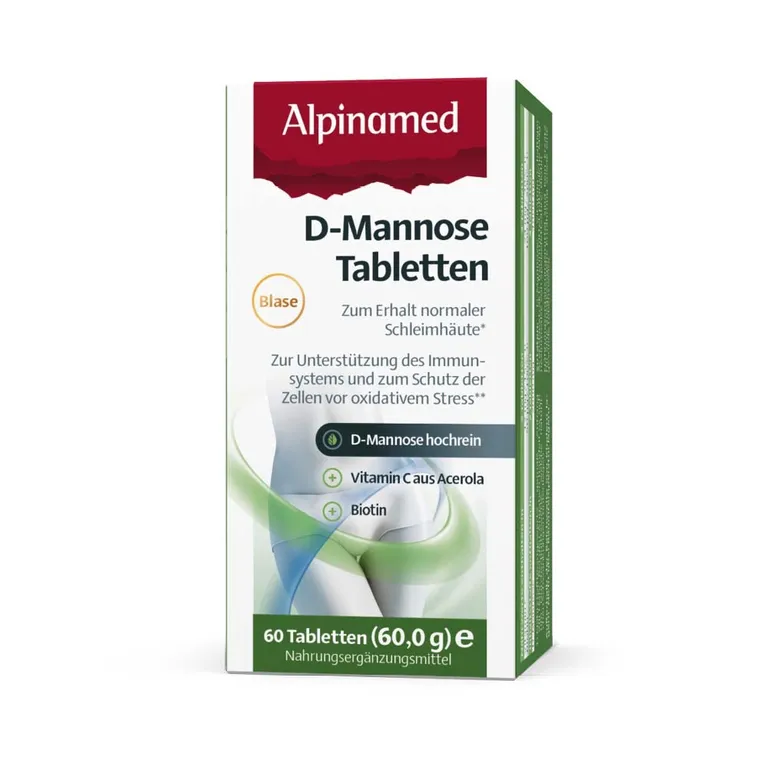 shopapotheke Alpinamed D-Mannose + Biotin + Vitamin C Tabletten