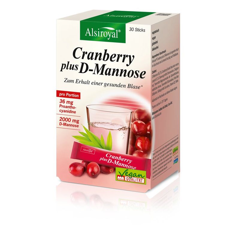 shopapotheke Alsiroyal Cranberry plus D-Mannose 30 Sticks