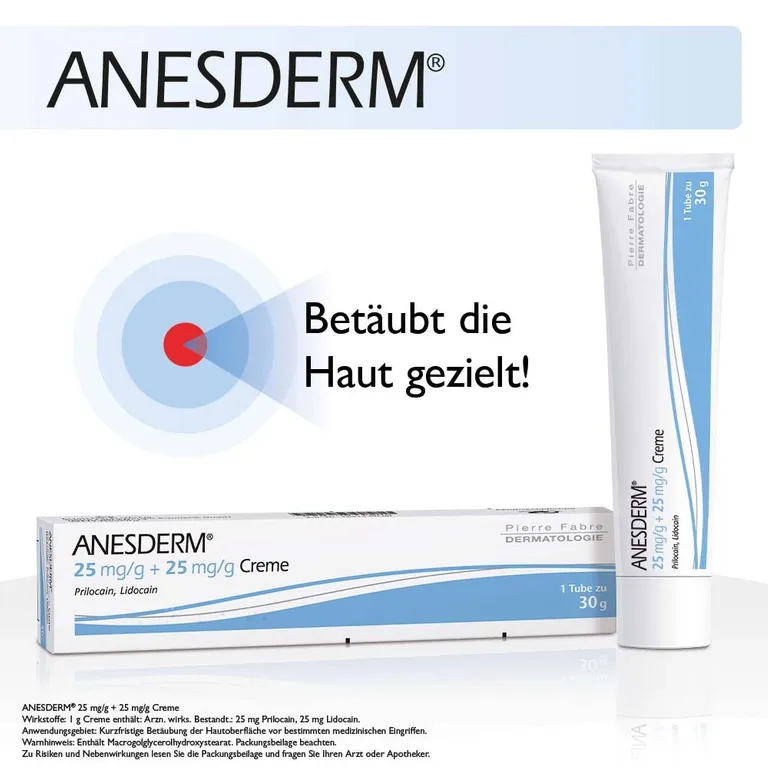 Shopapotheke Anesderm Betäubungscreme Für Eine Schmerzarme Behandlung
