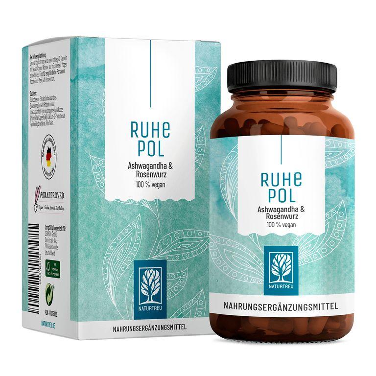 shopapotheke Anti Stress* Komplex mit Ashwagandha & Rosenwurz (Rhodiola Rosea Extrakt) - Ruhepol - NATURTREU®
