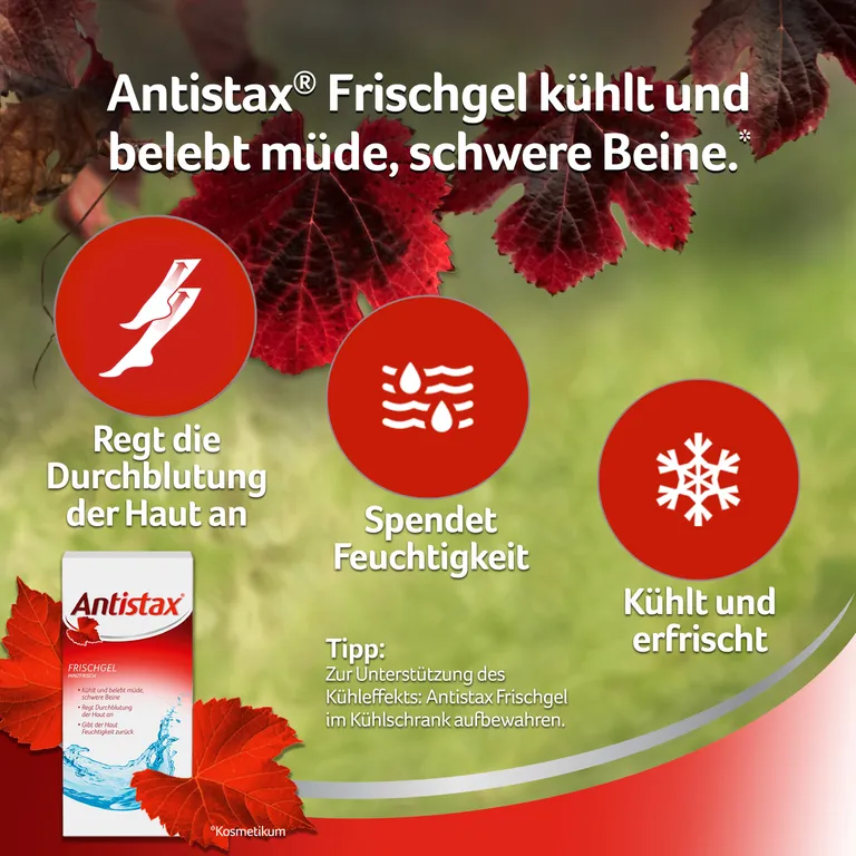Shopapotheke Antistax Frischgel Kosmetikum Belebt Müde & Schwere Beinen