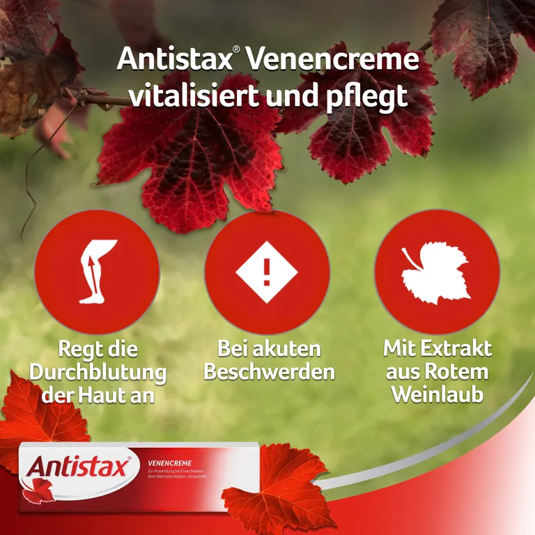 Shopapotheke Antistax Venencreme Belebt Müde Schwere Beine