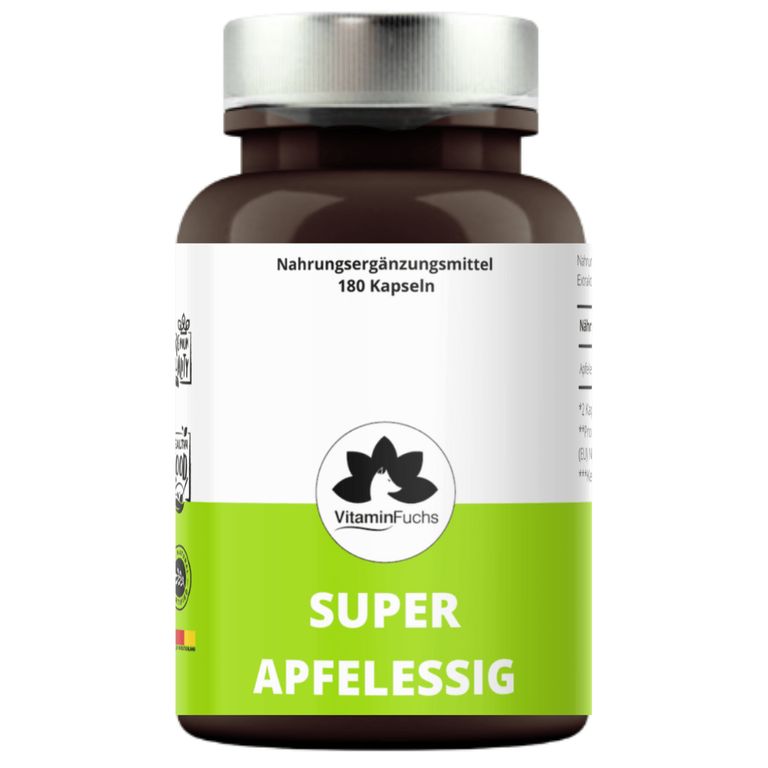shopapotheke Apfelessig Kapseln hochdosiert - apple vinegar cidar von VitaminFuchs