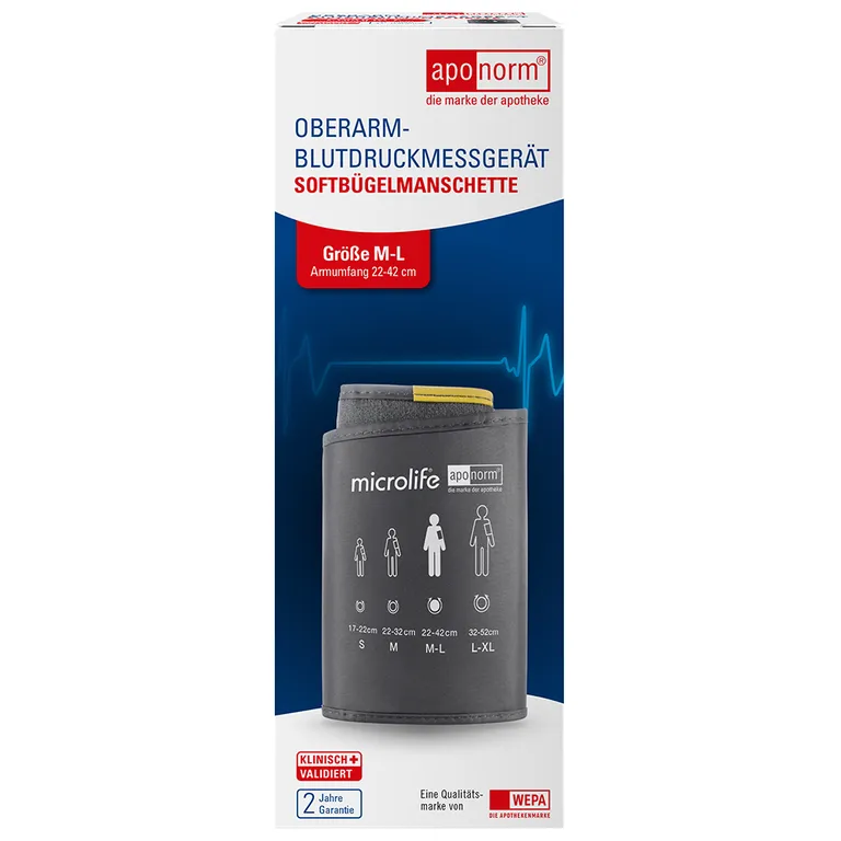 shopapotheke aponorm® Oberarm Softmanschette Gr. M-L 22-42 cm
