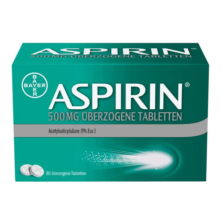 shopapotheke ASPIRIN® 500 mg überzogene Tabletten – bewährte Wirksamkeit gegen Kopfschmerzen