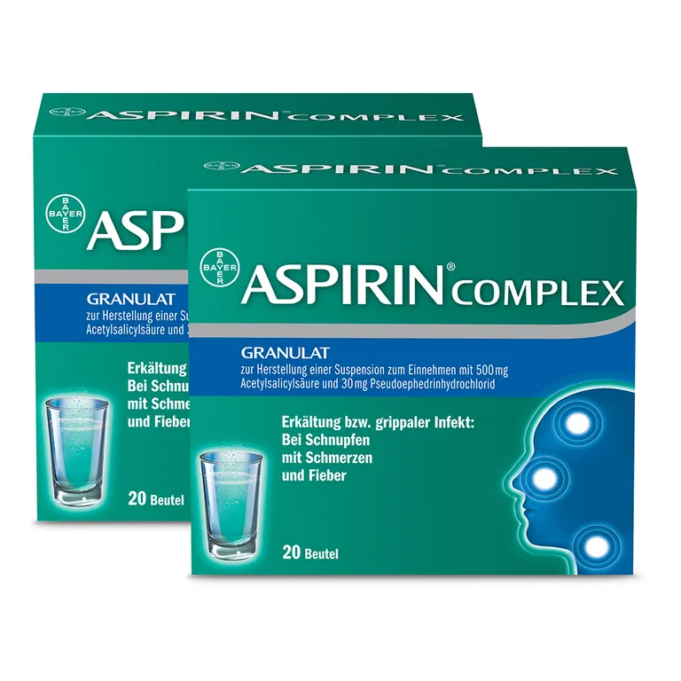shopapotheke ASPIRIN® Complex Granulat – Effektive Wirkung bei Erkältung mit Schnupfen- Jetzt 10% mit dem Code aspirin10 sparen*