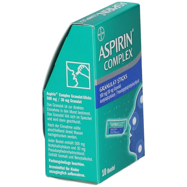 Shopapotheke ASPIRIN® COMPLEX Granulat-Sticks 500mg/30 Mg - Jetzt 10% Mit Dem Code Aspirin10 Sparen*