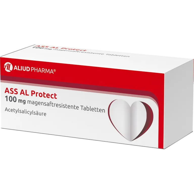 Shopapotheke ASS AL Protect 100 Mg Magensaftresistente Tabletten Bei Erhöhtem Herzinfarkt- Und Schlaganfallrisiko