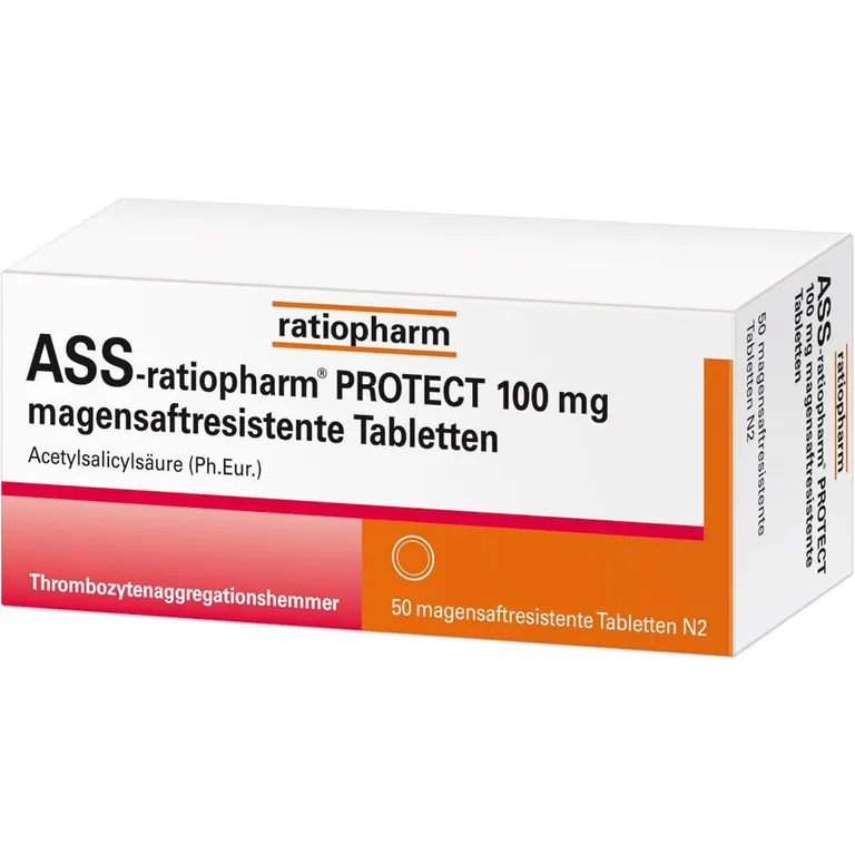 Shopapotheke ASS-ratiopharm® PROTECT 100 Mg Magensaftresistente Tabletten