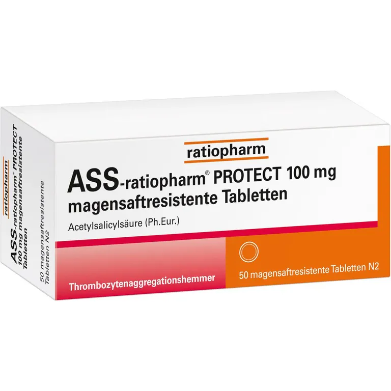 shopapotheke ASS-ratiopharm® PROTECT 100 mg magensaftresistente Tabletten