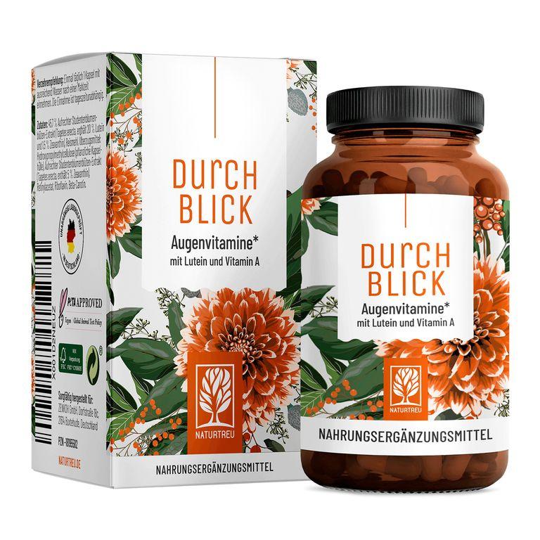 shopapotheke Augenvitamine - Lutein Zeaxanthin Komplex mit Beta Carotin & Vitamin A - Durchblick - NATURTREU®