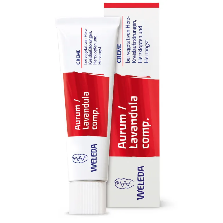 shopapotheke Aurum/Lavandula comp. - Creme bei Herzrasen Herzklopfen und Herzangst Einreibung zur Beruhigung
