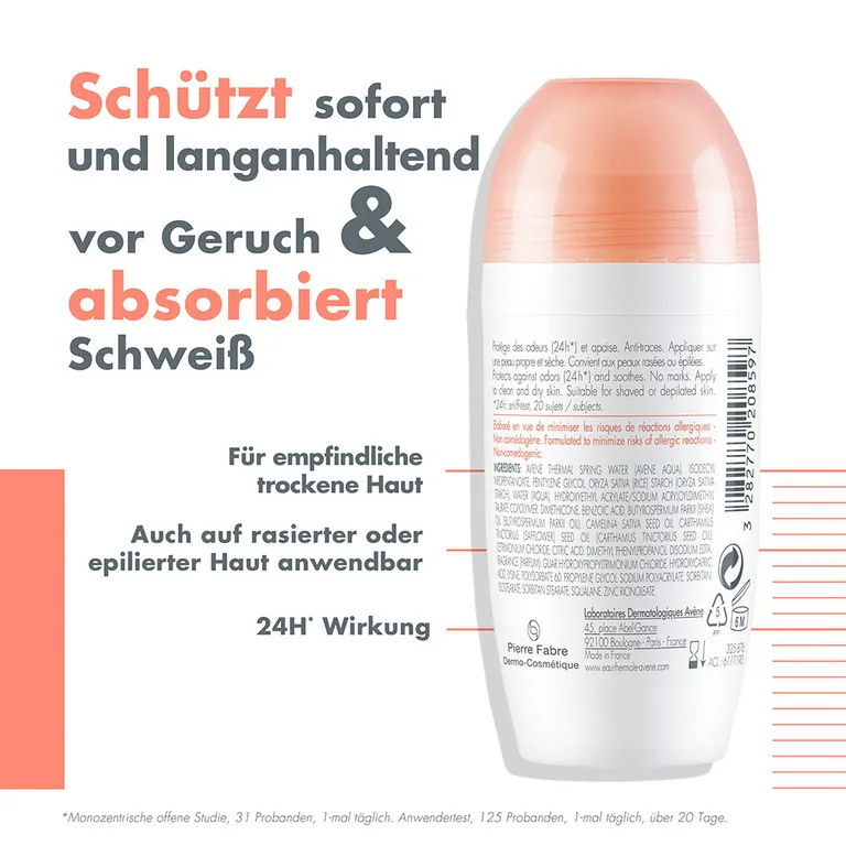 Shopapotheke Avène Body Deodorant Roll-On Mit 24h Wirkung