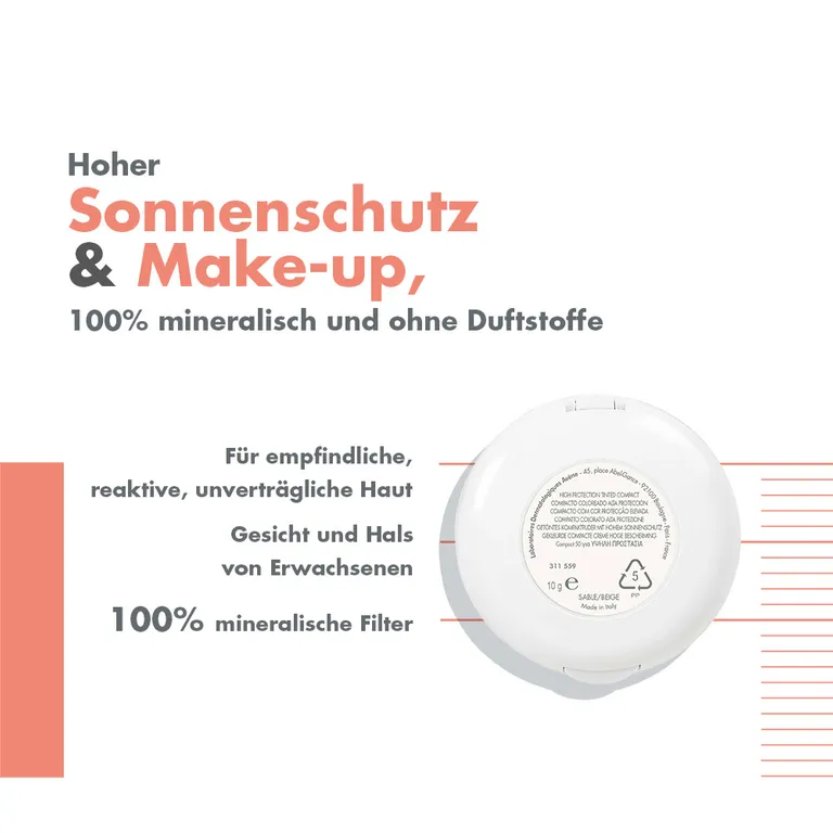 Shopapotheke Avène Kompaktsonnencreme LSF 50 Sand + Avène After Sun Repairlotion 50ml GRATIS