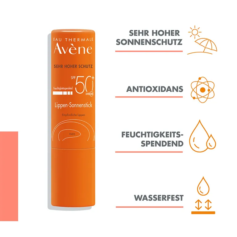 Shopapotheke Avène SunSitive Lippen-Sonnenstick LSF 50+ - Für Empfindliche Lippen + Avène After Sun Repairlotion 50ml GRATIS