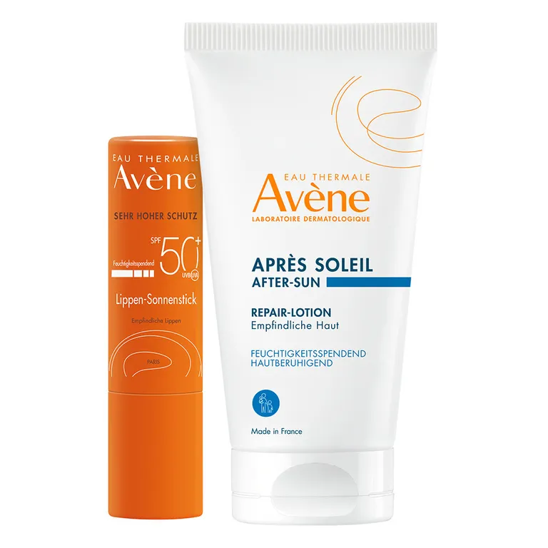 shopapotheke Avène SunSitive Lippen-Sonnenstick LSF 50+ - für empfindliche Lippen + Avène After Sun Repairlotion 50ml GRATIS