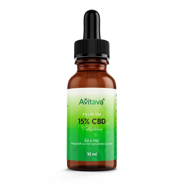 shopapotheke Avitava 15% CBD-Öl Premium 1500 mg CBN CBV CBG CBC THC-frei