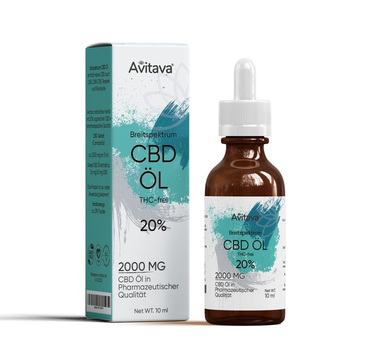 shopapotheke Avitava 20% CBD Öl THC-frei Breitspektrum