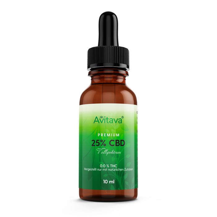 shopapotheke Avitava 25% CBD-Öl Premium enthält CBN CBV CBG CBC - THC-frei