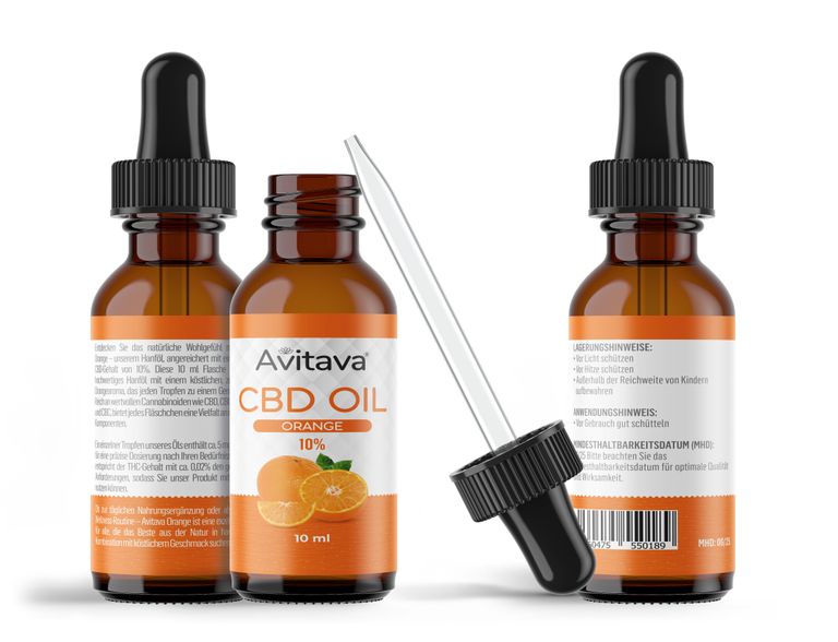 Shopapotheke Avitava Orange 10% CBD Öl Im Vollspektrum