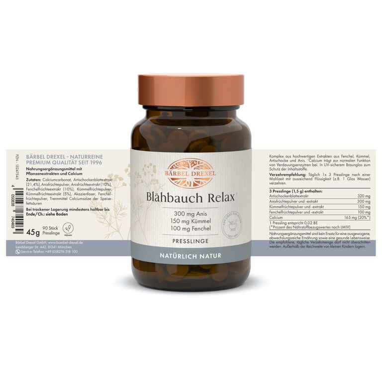Shopapotheke Bärbel Drexel Blähbauch Relax Mit Kümmel Presslinge