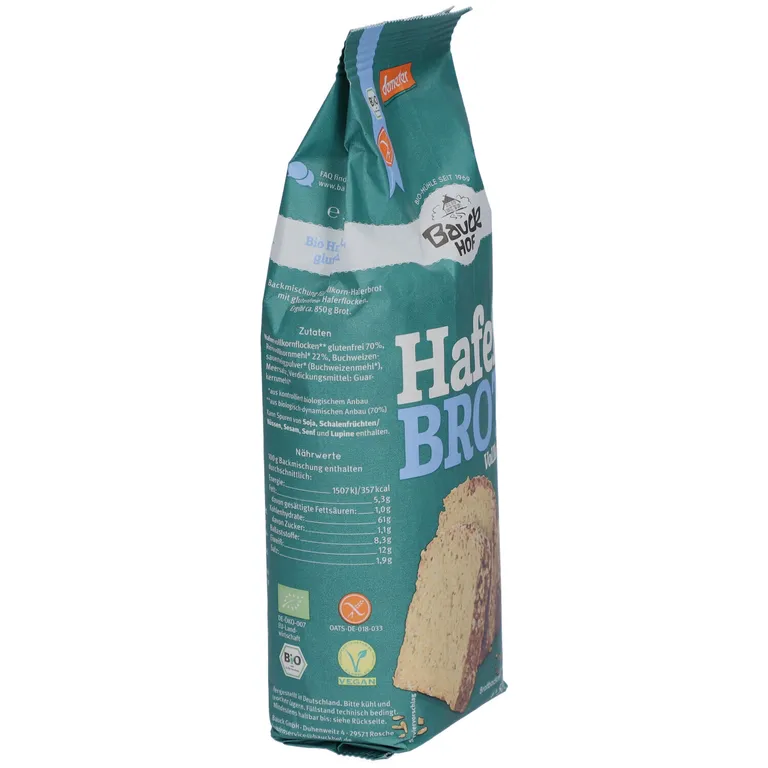 Shopapotheke Bauckhof Haferbrot Vollkorn Backmischung Glutenfrei