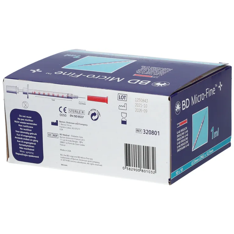 Shopapotheke BD Micro-Fine™+ U 40 Insulinspritzen 12 7 Mm