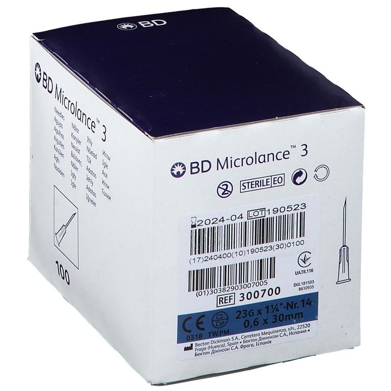 Shopapotheke BD Microlance 3 Kanülen 23 G 1/4 0 6 X 30 Mm