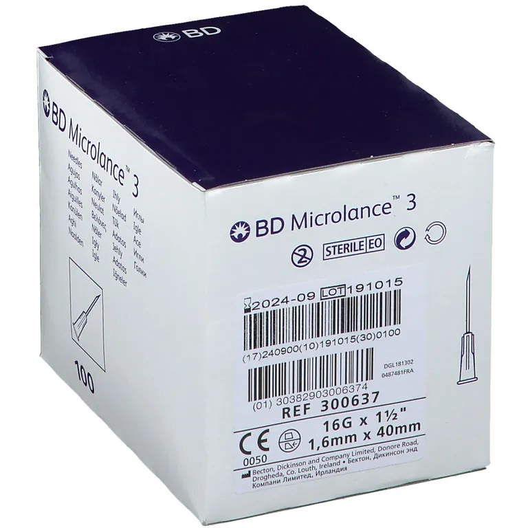 Shopapotheke BD Microlance § Sonderkanüle 16 G 1 1/2 1 65 X 40 Mm