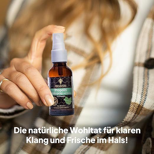 Shopapotheke BEE&YOU Propolis Tinktur Propolis Spray Mit Menthol & Honig Mundspray Halsspray