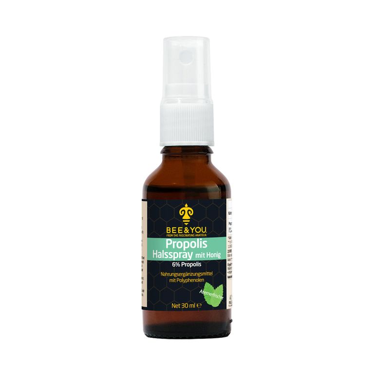 shopapotheke BEE&YOU Propolis Tinktur Propolis Spray mit Menthol & Honig Mundspray Halsspray