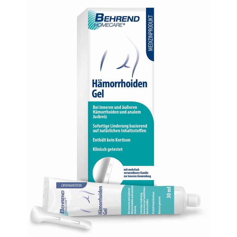 shopapotheke Behrend Hämorrhoiden Gel - bei inneren & äußeren Hämorrhoiden Analjucken Analfissuren & Proktitis – Hämorrhoiden Salbe reduziert Schmerzen Juckreiz & Brennen
