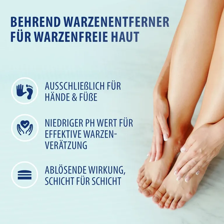 Shopapotheke Behrend Warzenmittel Für Hand & Fuß - Effektive Warzen Verätzung Ohne Schmerzen - Hygienisch & Sicher