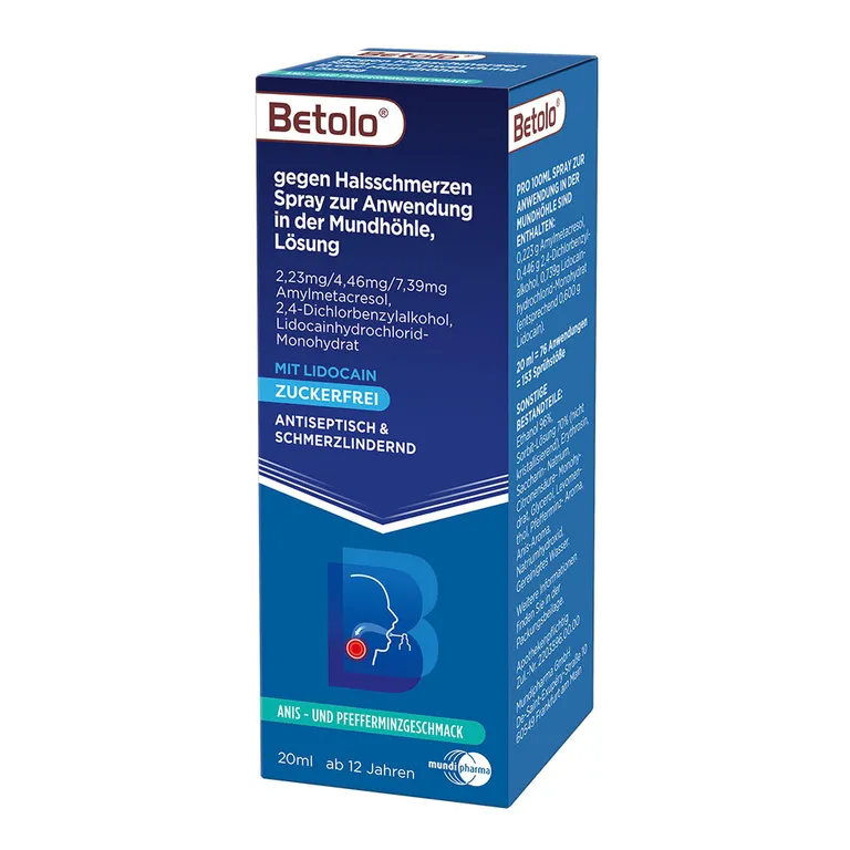 Shopapotheke Betolo® Gegen Halsschmerzen Rachenspray Anis-Pfefferminze